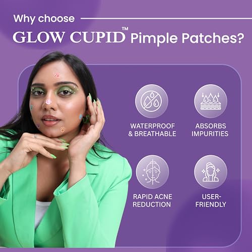 Image of Hydrocolloid Acne Pimple Patch with Tea Tree Oil & Calendula | Fast Healing | Absorbs Pus & Oil | Waterproof & Skin-Friendly Pimple Patches | Paw Shape - 24 Patches.