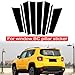 WUUDWALK BC Pillar Post Decal Trim Stickers Compatible with Jeep Renegade 2015-2020 Window Trim Cover Decorative Strip,8PCS