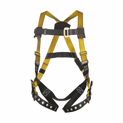 Image of Guardian 01703 Velocity Harness - Full Body Fall Protection with Pass-Through Chest & Leg Buckles | Lightweight Adjustable Design | OSHA and ANSI Compliant