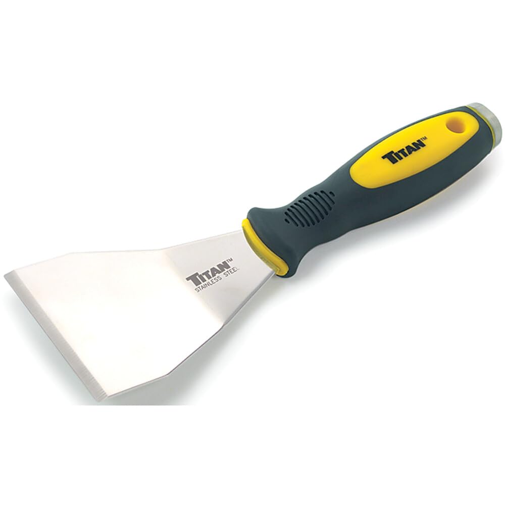 Titan Tools 11504 3-Inch Offset Stainless Steel Scraper - Multi-Colour