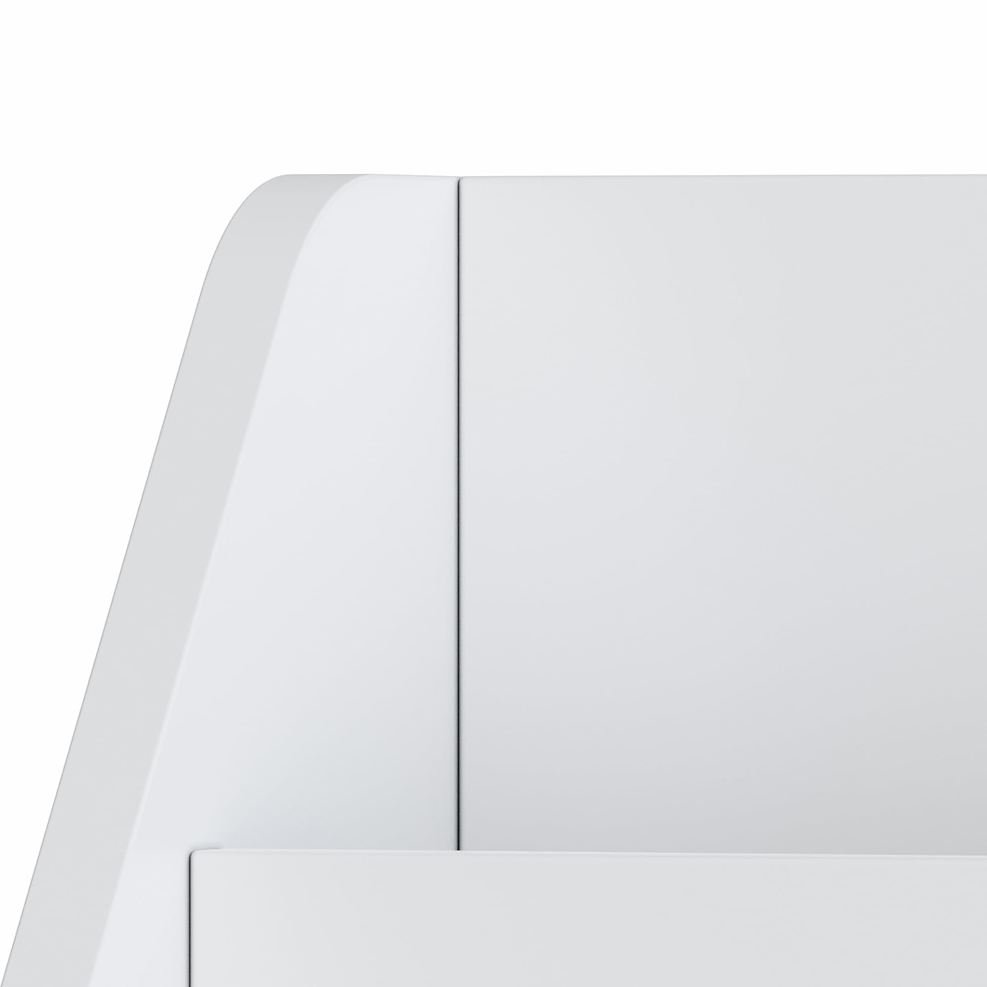 [en.casa] Étagère pour Enfants avec 3 Compartiments de Rangement Ouverts et 1 Tiroir sur roulettes Meuble de Stockage Coins Arrondis Panneau de Particules 70 x 63 x 30 cm Blanc Motif Aqua Dream