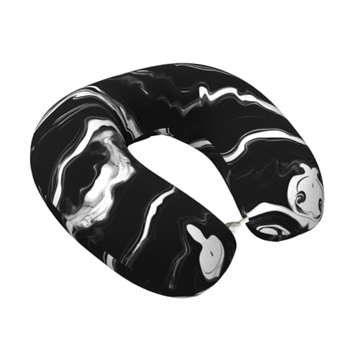 Almohada de poliéster para cuello talla única negra miniatura 2