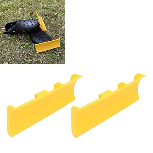 2 Pièces Chasse-Neige pour Breloques Croco,Croc Accessories, Jaune Accessoires De Chaussures De Chasse-Neige, Chasse-Neige pour Accessoire Crocs, Pelle,...
