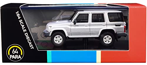 Land Cruiser 76 Silver Pearl 1/64 Modelo de Auto Diecast miniatura 1