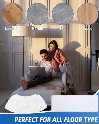 Jissta 8 Mikrofaser-Tuchset Kompatibel mit Kärcher Dampfreiniger EasyFix SC 2, SC 3, SC 4, SC 5, Mikrofaser Überzugsset Zubehör für Kärcher Dampfreiniger(64 Bodentücher+4 Überzüge für Handdüse)