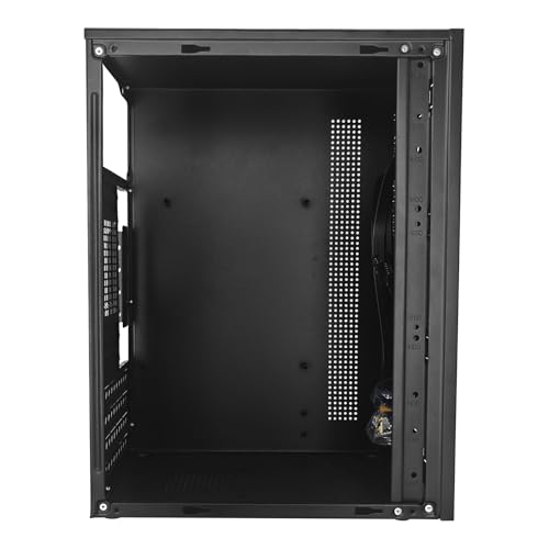 Image of High Airflow Micro ATX PC Case - Supports MATX, Mini - ITX - with USB3.0, 3.5 inch HDD Compatibility - Ideal for Gaming (Black)