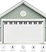 2 Car Garage Kits - 32 Pcs Household Easy Installation Magnetic Windows Panels for Car Garage Door Panes Fake Faux Magnetic Windows Hardware - Size 6.125