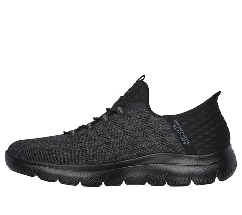 Skechers Herren Summits Key Pace Slip-InTurnschuhe, Black Mesh, 45.5 EU – Ansicht 5