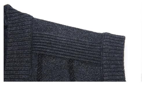 Men's Cardigan Vest Plaid Knitted Sweater Warm V-Neck Vests3