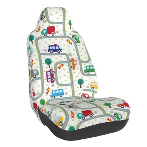 Housse de siège de voiture universelle pour sièges avant ZORIN avec coussin de protection 3D