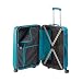 Travelite 4-Rad Koffer Größe M mit Dehnfalte + TSA Schloss, Gepäck Serie Vector: Robuster Hartschalen Trolley in stylischen Farben, 072048-21, 70 cm, 79 Liter (erweiterbar auf 91 Liter), türkis