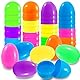 Dekewe 50 PCS Ostereier Plastik Bunt, 6 cm Plastikeier zum Befüllen, Oster Überraschungsei für Ostern Jagd Geschenke Und Osterthema Party Gunst