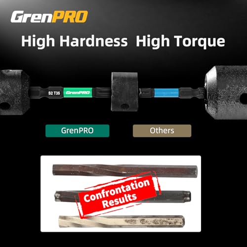 GRENPRO Torx Bit Set 29pcs(TT7-TT40), 1''&2'' S2 Steel Security Torx by GRENPRO - Used condition - Image 2