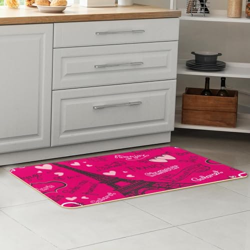 Tapete de cocina antideslizante y lavable: alfombra absorbente de 2 piezas 7