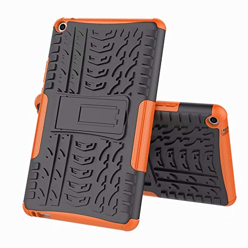 FTRONGRT Funda para Lenovo Yoga Tab 11, [Armadura Delgada] [Doble Capa] [Protección Pesada] Rugged Híbrido Resistente Duro Caso, para Lenovo Yoga Tab 11 -Naranja