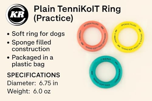 Image of K R Tennikoit Rings 6 Inch Multicolor | Pack of 2 Rubber Rings for Kids, Teens & Adults | Outdoor Play, Sports Training, Frisbee, Tennis Ring Games | Garden, Park & Beach Fun | Durable & Lightweight