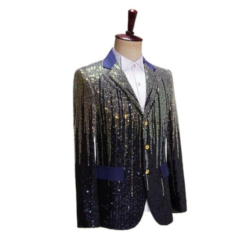Men Sparkling Sequin Blazer Stage Party Suit for Singer, Dancer, Prom or Banquet2