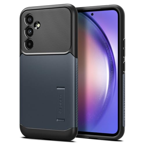 Image of Spigen Slim Armor for Samsung Galaxy A54 5G Case, Galaxy A54 5G Back Cover (2023) - TPU+Poly Carbonate｜Metal Slate