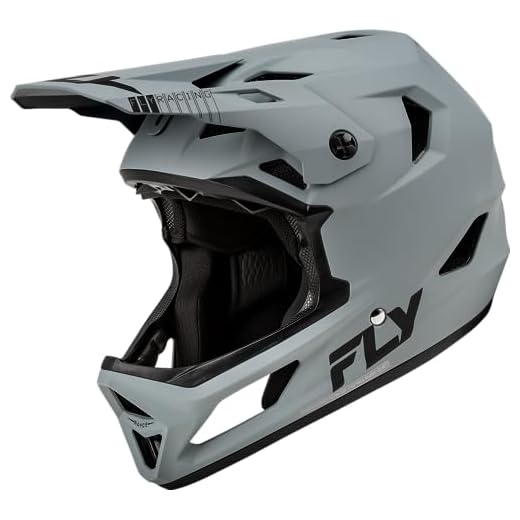 Fly Racing Rayce MTB/BMX Bicycle Helmet (Matte Grey, Large)