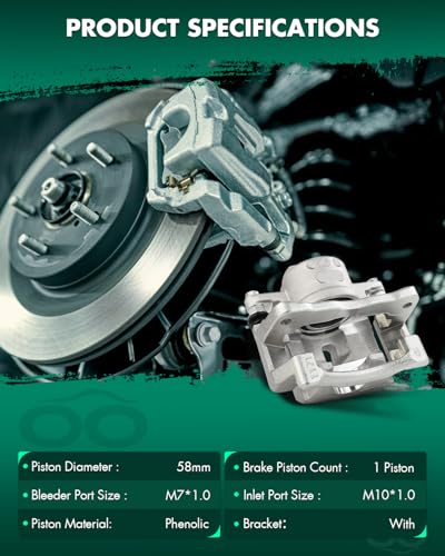 Image of SCITOO Front Brake Calipers With Bracket 19B6272 19B6273 Fit For Lexus CT200h 2011-2017, Toyota Corolla 2020-2022, Prius 2010-2022, Prius Plug-In 2012-2015