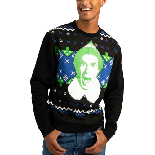 Bioworld Elf Movie Crew Neck Sweatshirt-Medium Black