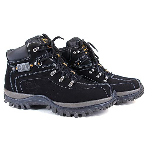 Cat Coturno Bota Tenis Adventure Couro Original + kit (46)