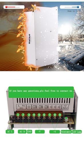 Image of Tridev Traders Adjustable Voltage Power Supply DC (05-60Volt) Max 17A 1000W with LED Display Max 60V Power Supply Variable AC to DC Converter (AC 220V /240V) to (DC 05V /60V) Max 17Amps 1000Watts