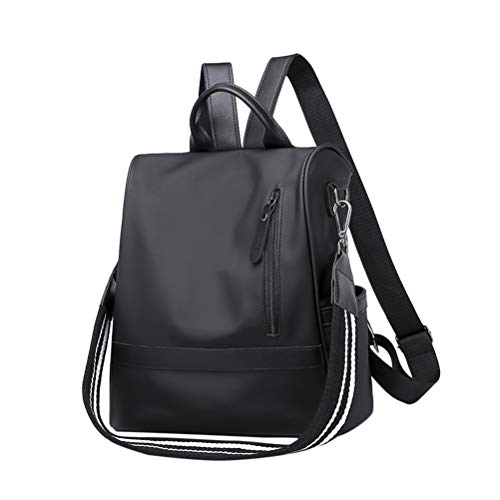 Sac à dos femme noir avec bandoulière réglable grand volume