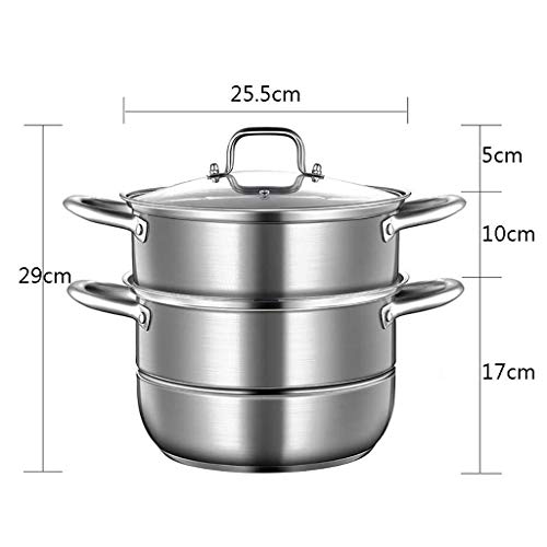 Marmite et steamer en acier inoxydable multicouche avec couvercle