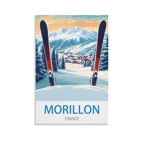 Poster Morillon France affiche de voyage vintage 50x75 cm pour habiller un grand mur vide