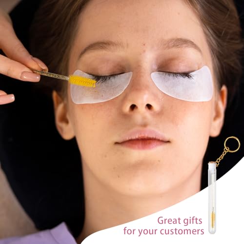 Ptwola 20 Stück Wimpernpinsel Einweg Mascara Pinsel Wimpern Bürste Set Kristall Wimpernbürstchen mit Leere Mascara Tube Augenbrauen-Applikator, Make-up-Tool-Set für Wimpernverlängerung