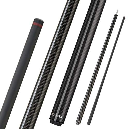 Queue de billard en fibre de carbone KONLLEN 147 cm pour éviter les déformations
