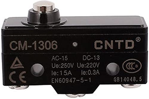 Micro limit switch AHLOKI CM1306 bouton rond pour volet et portail