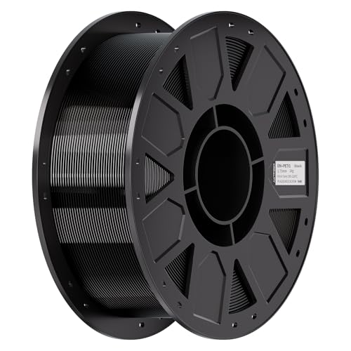 Image of Creality Ender PETG 3D Printer Filament 1.75mm 1KG (2.2lbs), High Precision, Strong Toughness, Odorless, Better Flow, Moistureproof 3D Printing Ender PETG Filament, Black