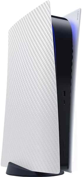 Skinit Decal Gaming Skin Compatible with PS5 Digital Edition Console - Pink Carbon Fiber Specialty Texture Material Design
