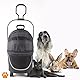 MY DUQUE – Coco II Faltbare Hundebox für kleine Hunde und Haustiere bis 8 kg | Transportbox Katze mit Rollrädern | Kratz- und reißfest aus Polyester und Mesh | Leichtgewichtiger Hundewagen