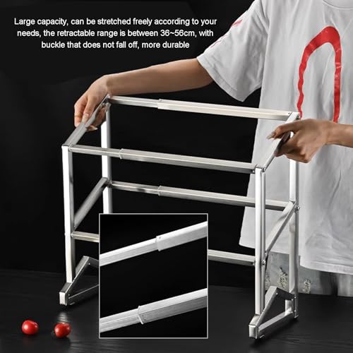 Organizador de especias expandible, dispensador de encimera para condimentos y salsas, solución de almacenamiento de cocina y buffet