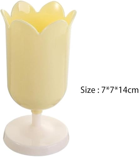 Miniatura 2 de Soporte para bolígrafo de tulipán, organizador de papelería de flores, soporte para brochas de maquillaje, accesorios de fotografía para niñas,