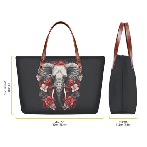 Image of 2PCS Tote Bag for Women Top Handle Purse with Wallet, Hobo Bag Tote Shoulder Bag with PU Cosmetic Bag