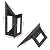 OwnMy Set of 2 Saddle Layout Square Gauge for Woodworking, 45/45 Degree and 90/45 Degree Square Layout Miter Angle Measuring T Ruler, Aluminum Alloy 3D Miter Scriber Template Tool for Carpenter