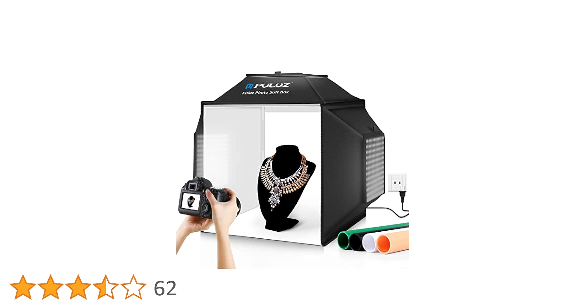 Amazon | 撮影ボックス 40cm PULUZ ソフトボックス 撮影ブース