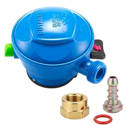 Générique Détendeur Quick-on Ø27mm Butane ou Propane – Uniquement Cube Butagaz et Viséo Butagaz – Non Compatible Bouteilles 20mm Primagaz Antargaz...