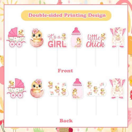Petit poussin déco cupcake pour célébrer une naissance avec douceur
