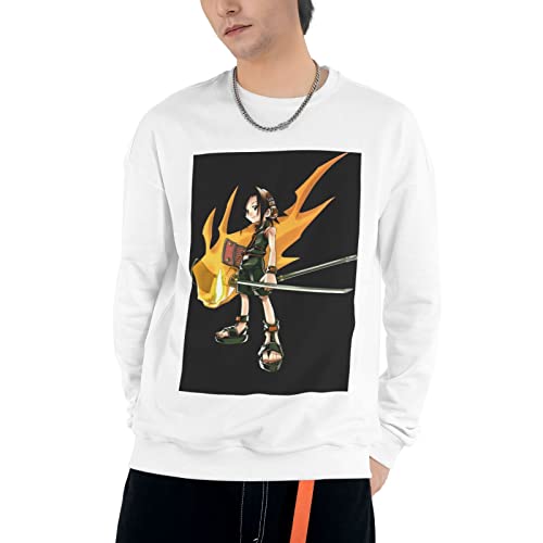 [Jinke] おしゃれ メンズ トレーナー パーカー シャーマンキング (2) メンズ プルオーバー 長袖 ゆったり 人気春秋冬 大きいサイズ カジュアル 柔らかく快適 スウェットパーカー 上着 男女兼用