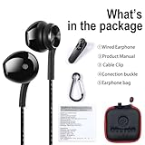 GUUVOR USB C Headphones, Type C In-Ear Earphones, Magnetic Wired Earbuds with Microphone, Noise Isolation, for iPhone 15 Pro, iPad Pro, Huawei, Samsung, Xiaomi with Type-C Interface - Black - Image 7