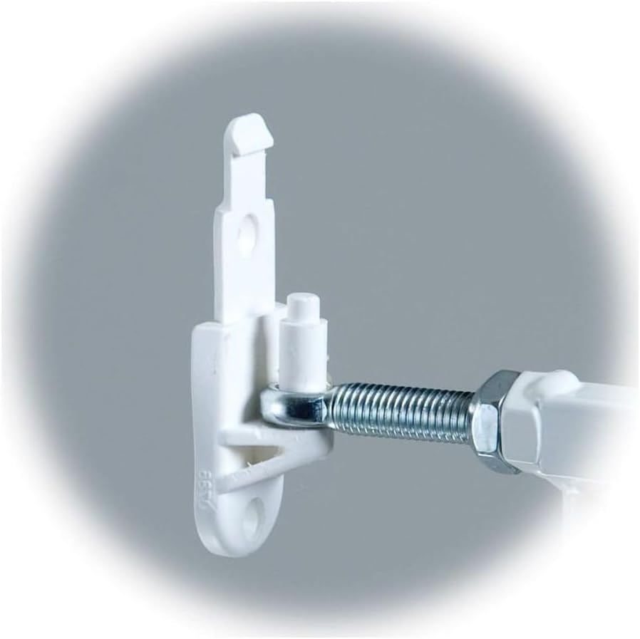 KidCo Quick Install Safeway Top of Stairs Quick Release Baby Gate for Blocking Stairs or Hallways and Dividing Rooms, 42.5 x 28.75 Inches, Steel, White