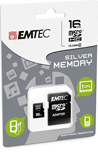 Carte mémoire 16 Go pour Wiko Fever 4G - Micro SD classe 4 + adaptateur SD - EMTEC