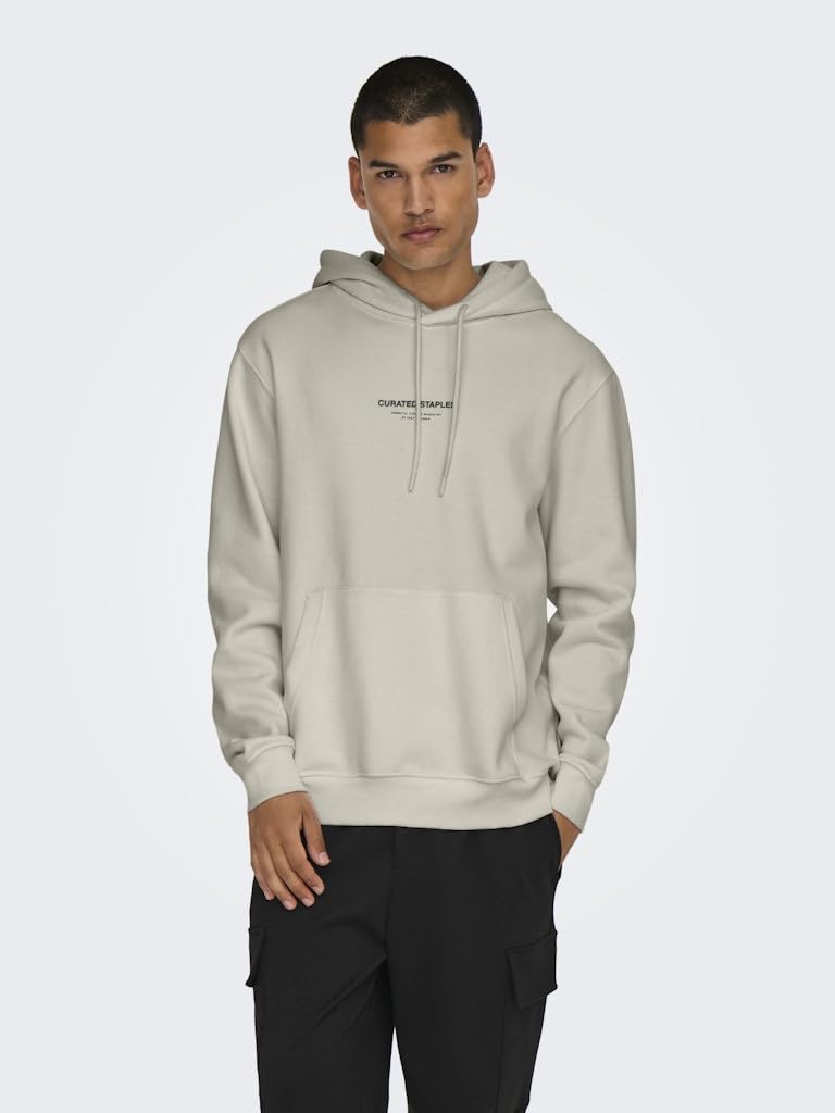 Only & Sons Onscurated Reg Hoodie Sweat Sudadera con Capucha Hombre