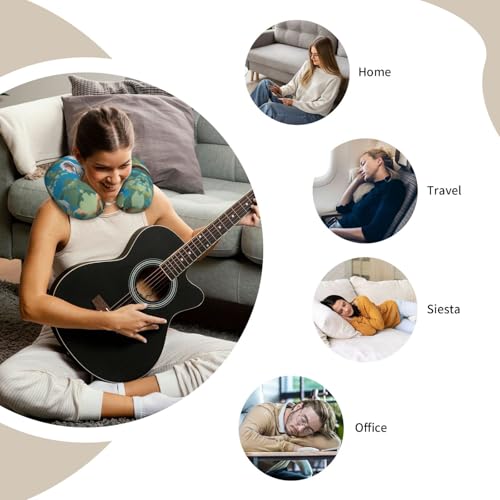 Almohada de viaje espuma viscoelástica tamaño único miniatura 7