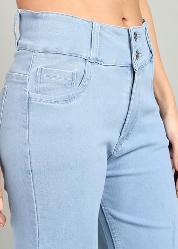 Image of Nifty Women's Denim Stretchable 2-Button Straight Fit Jeans